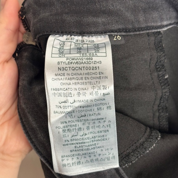 GUESS Black Lace-Up Skinny Jeans – Size 26 - Picture 6 of 6